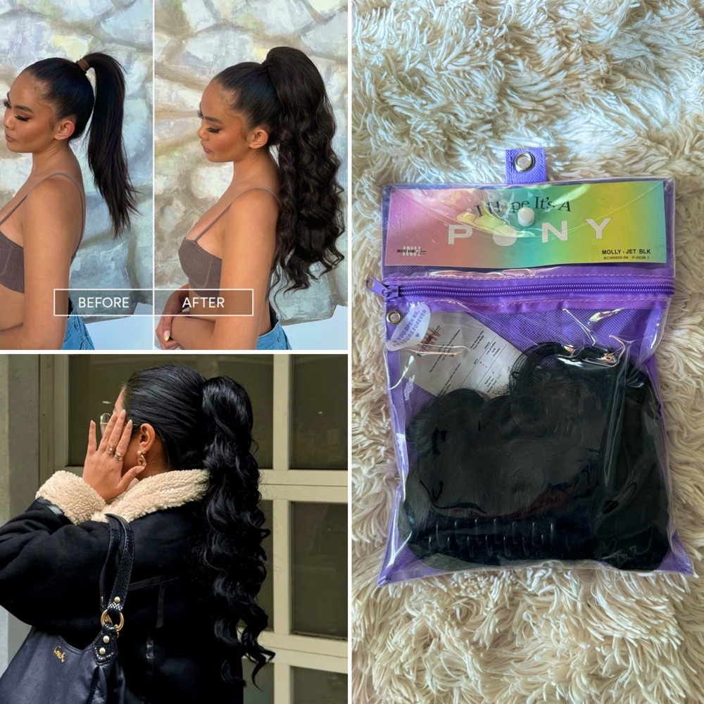 NEW Molly Ponytail Extension by INH InsertNameHere - Jet Black